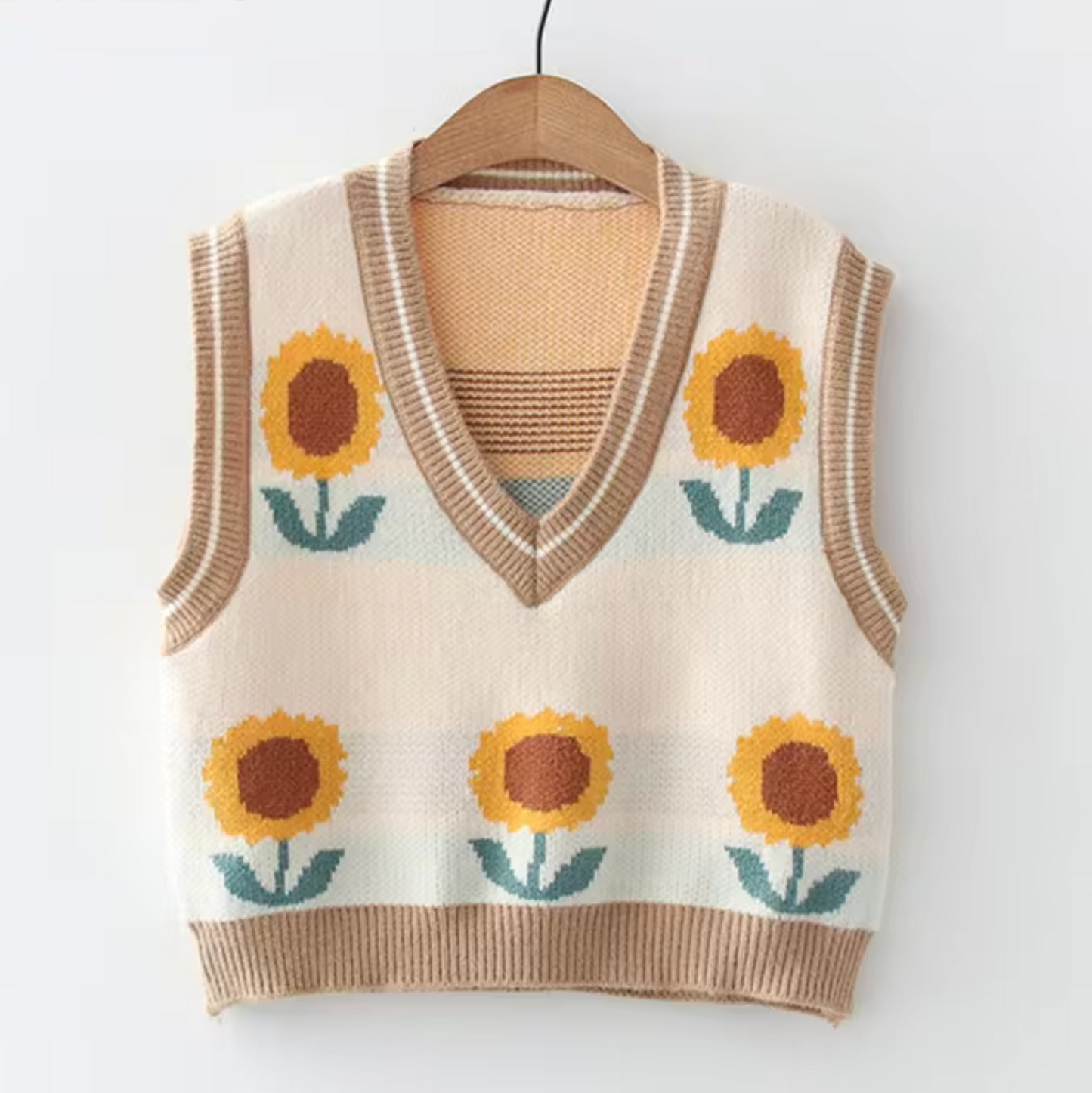 Almira – Gilet senza maniche in maglia con scollo rotondo