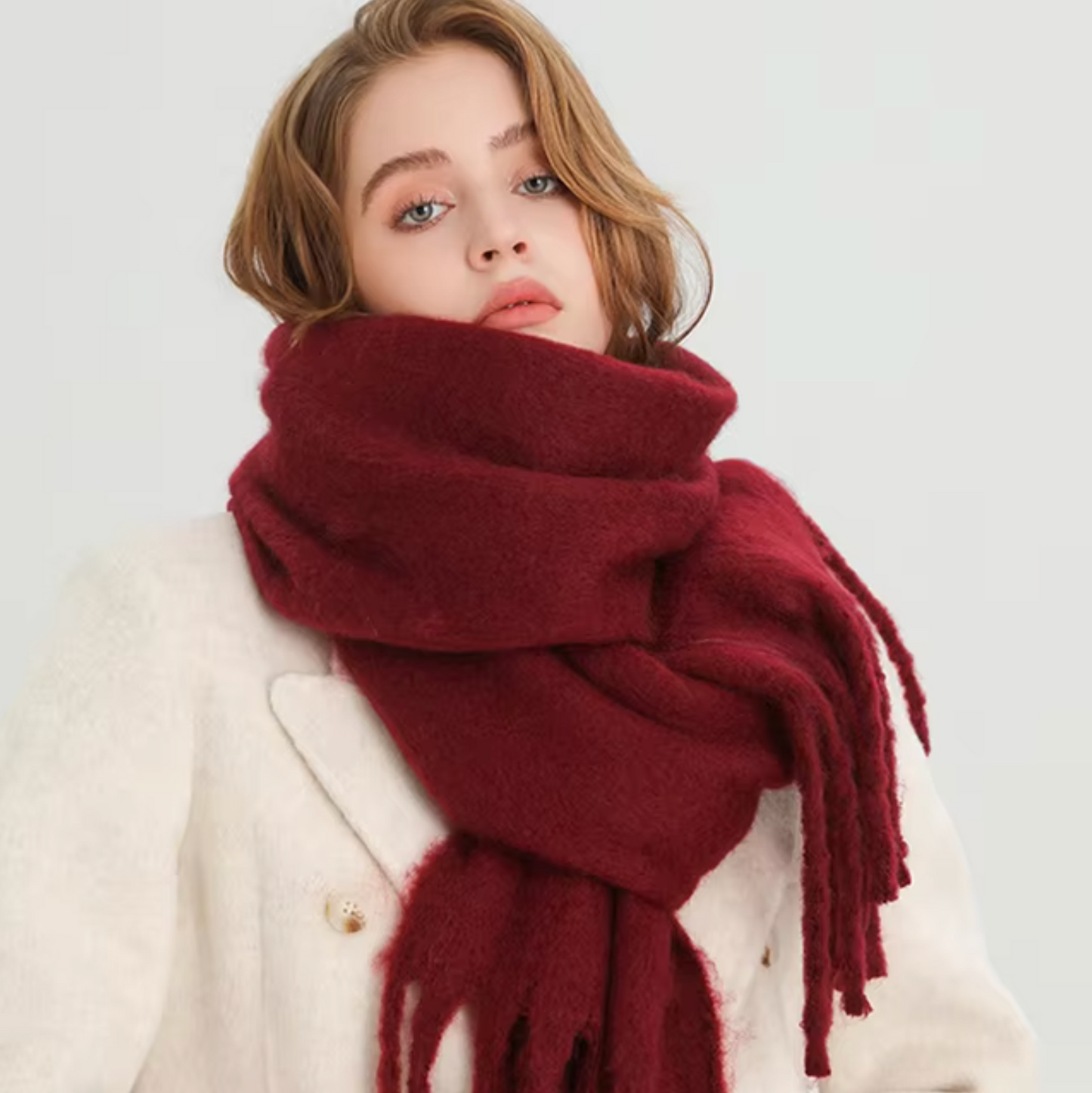Oneka - Sciarpa invernale in cashmere