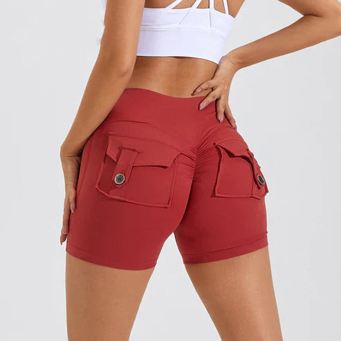 Louisa - Pantaloncini a vita alta con effetto lifting fianchi