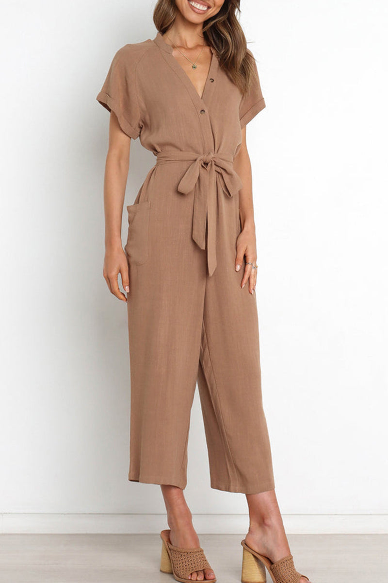 Tuta Estiva Donna Y2K A Quadretti Scotts - Pagliaccetto Con Scollo A V E Pantaloncini Gamba Larga (Rosso Quadri, S/M/L)