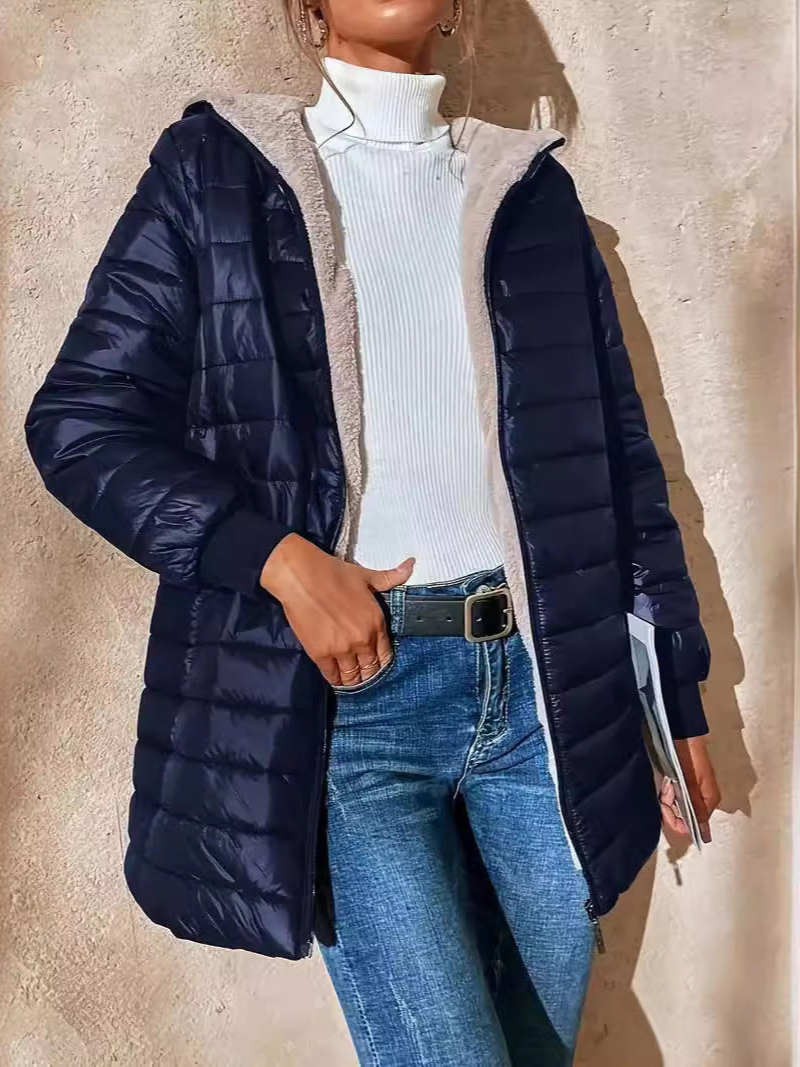 Jannah - Giacca imbottita calda con fodera in pile