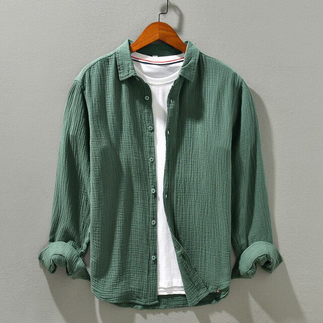 Jonas - Camicia Elegante con Bottoni a Maniche Lunghe