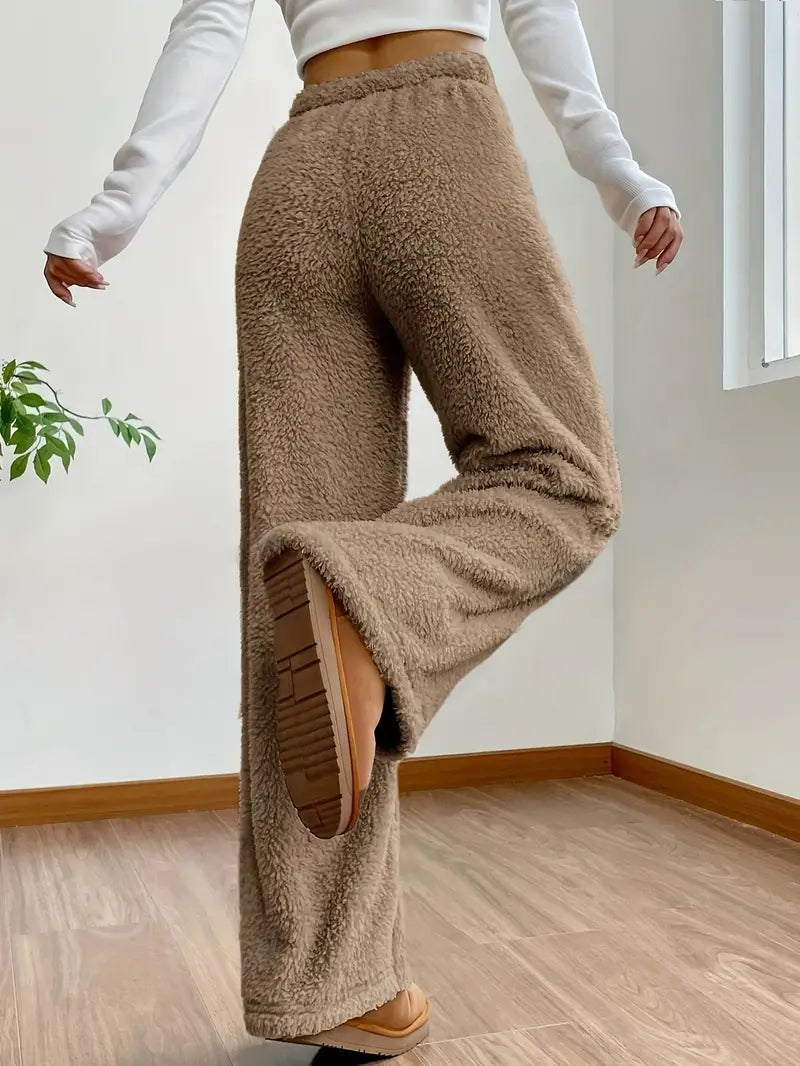 Patricia - Pantaloni a gamba larga con coulisse in vita