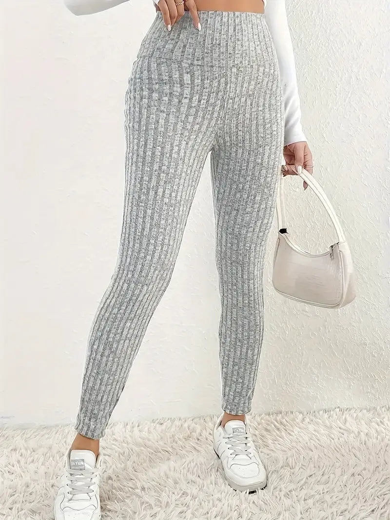 Celia - Eleganti leggings a vita alta foderati in pile per donna
