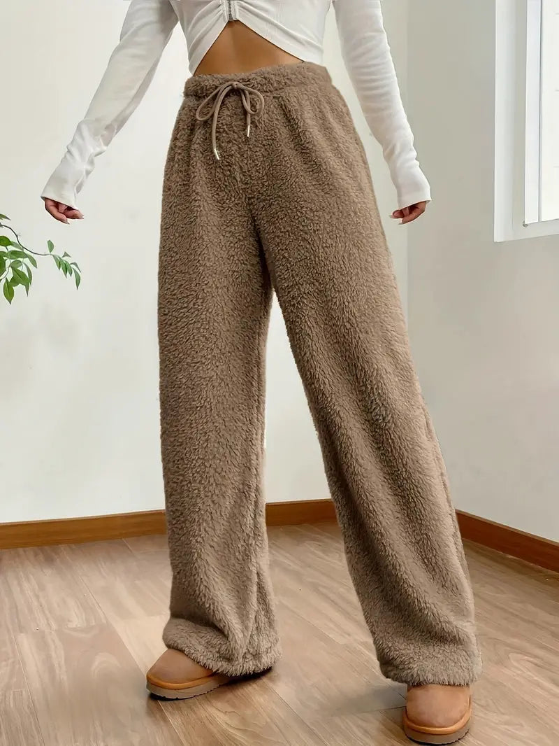 Patricia - Pantaloni a gamba larga con coulisse in vita