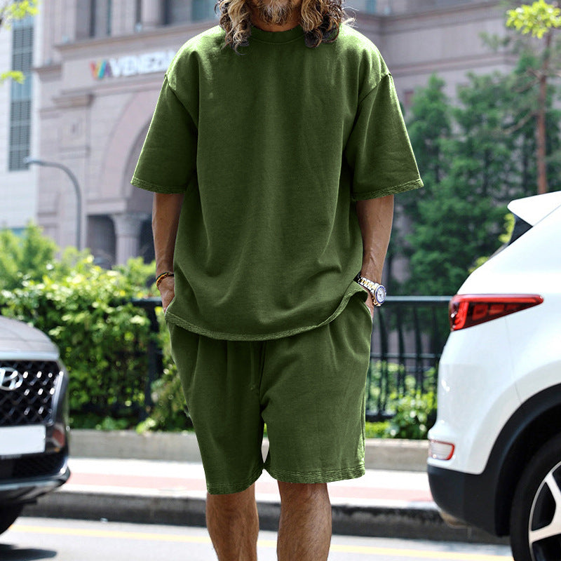 Johan - Set Casual con T-Shirt Oversize e Pantaloncini