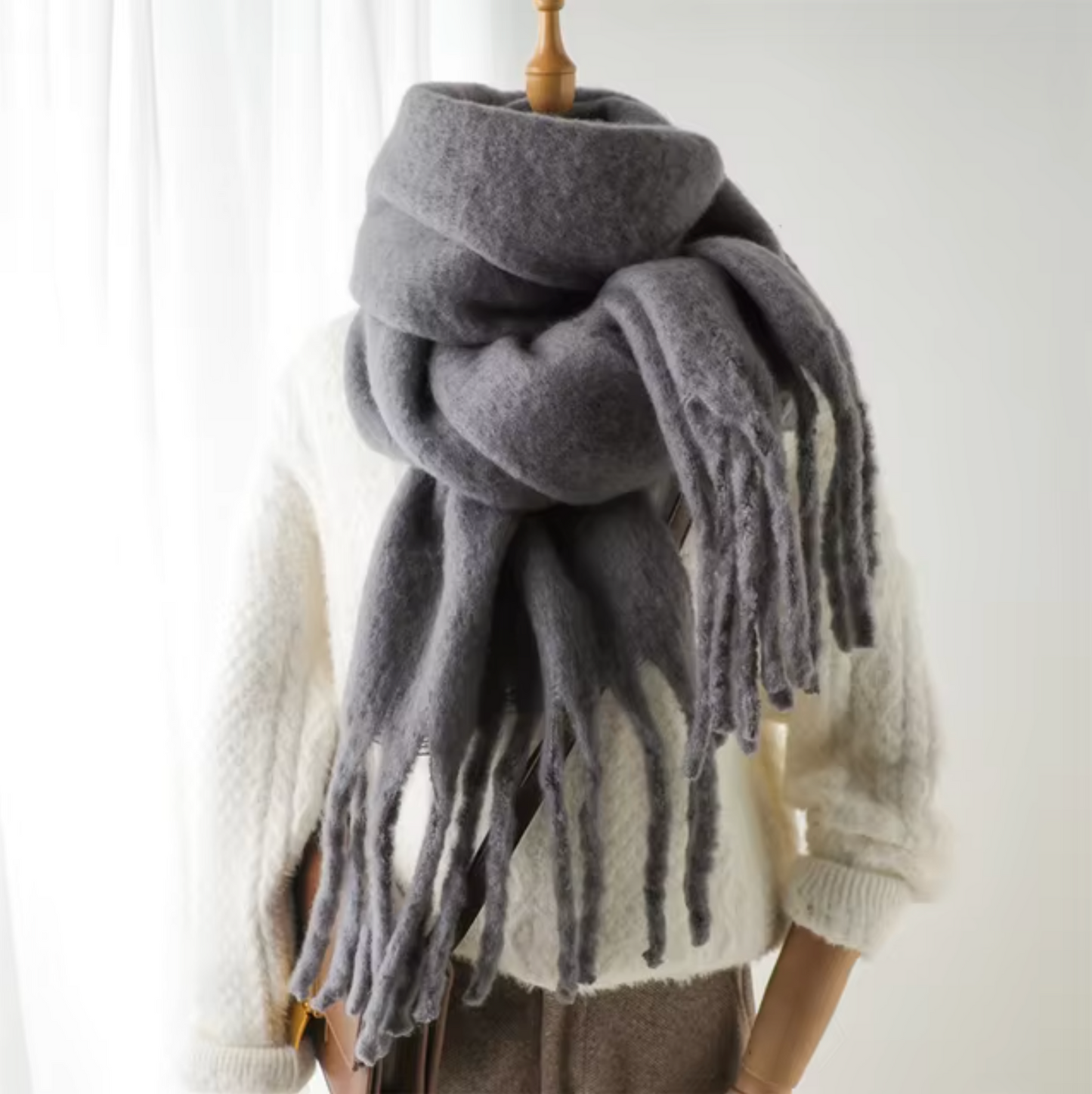 Oneka - Sciarpa invernale in cashmere