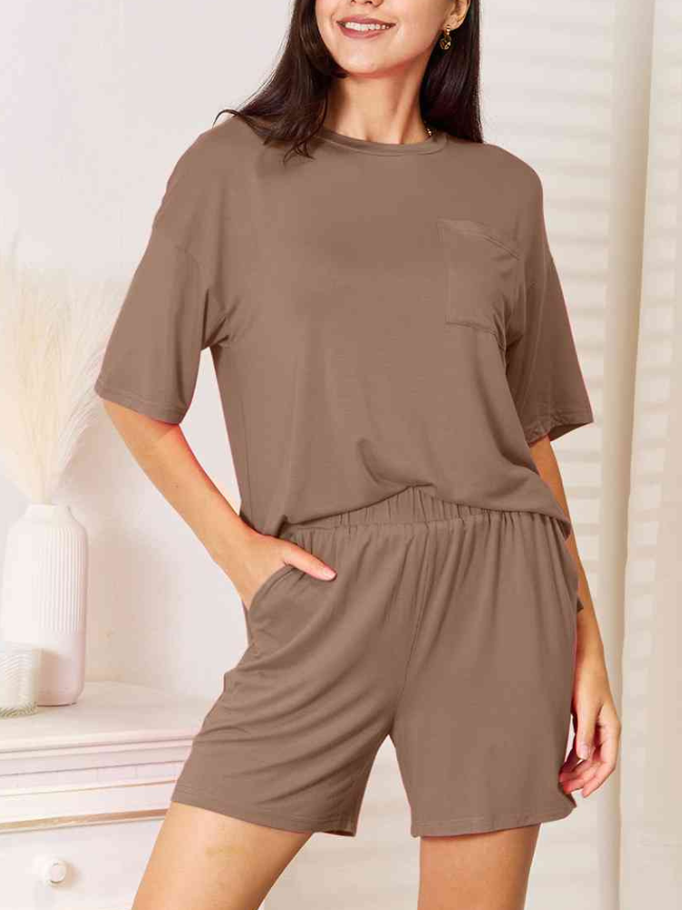 Cressilda - Completo casual con t-shirt oversize e pantaloncini