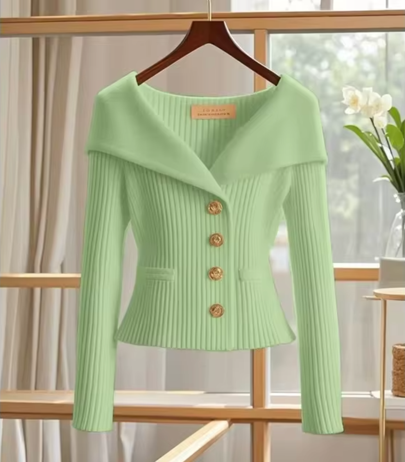 Haven – Cardigan Corto Lavorato a Maglia