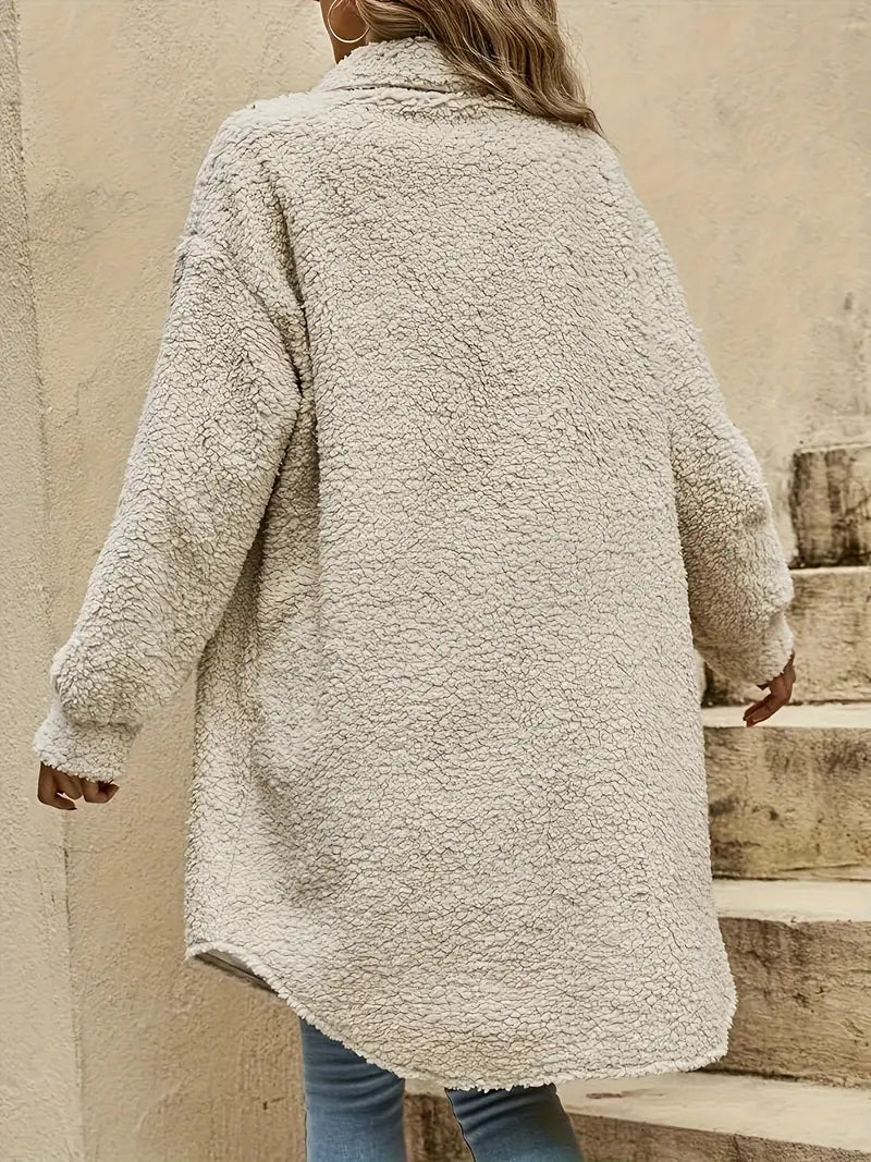 Avis - Cardigan in morbido pile Teddy