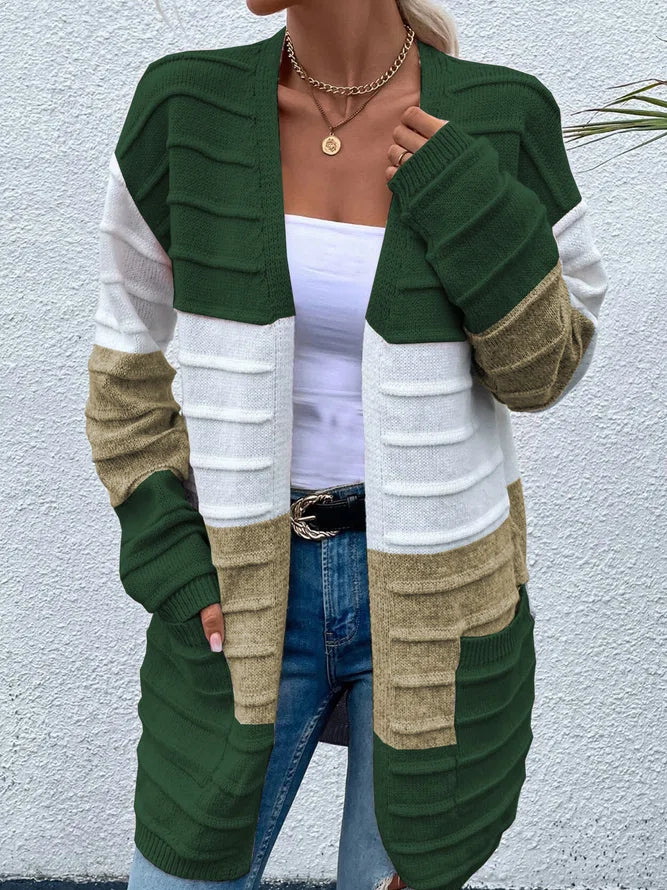 Dariela - Elegante cardigan a righe colorate