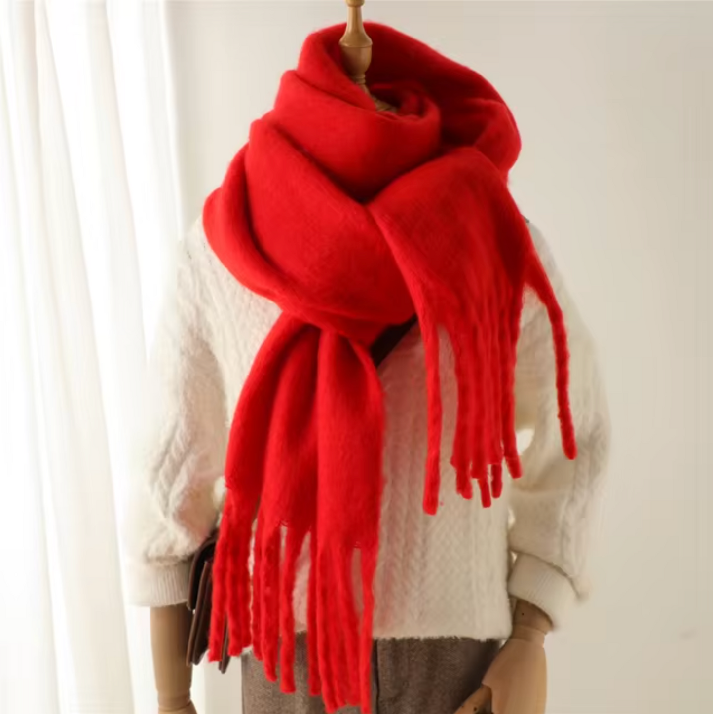 Oneka - Sciarpa invernale in cashmere