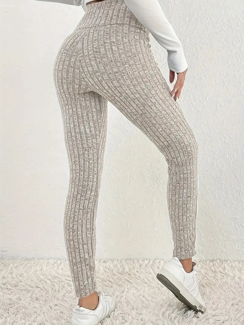 Celia - Eleganti leggings a vita alta foderati in pile per donna