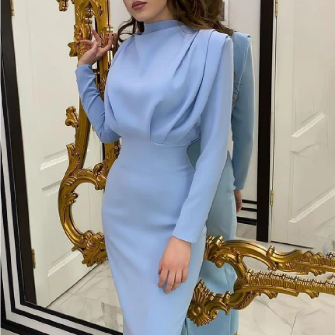 Meera - Elegante abito lungo a maniche lunghe