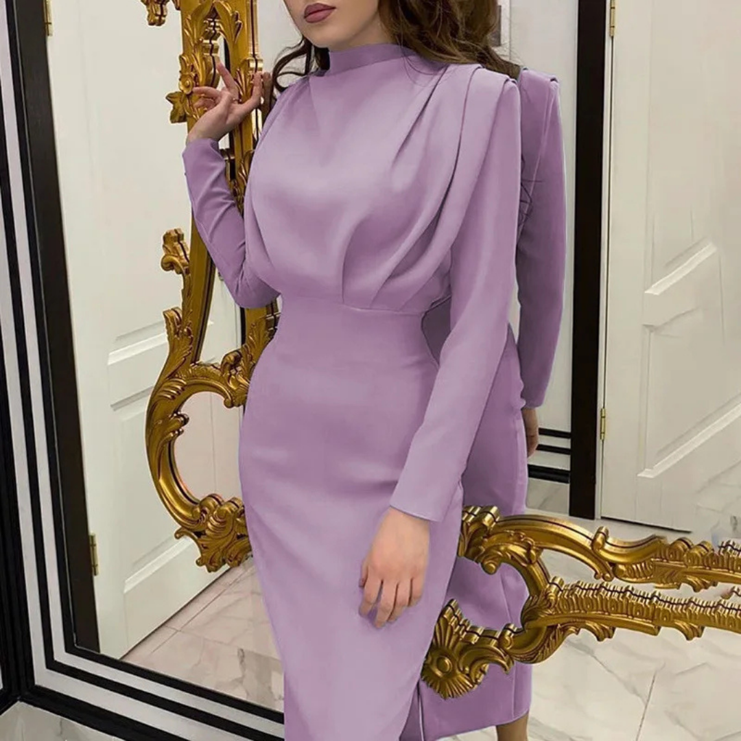 Meera - Elegante abito lungo a maniche lunghe