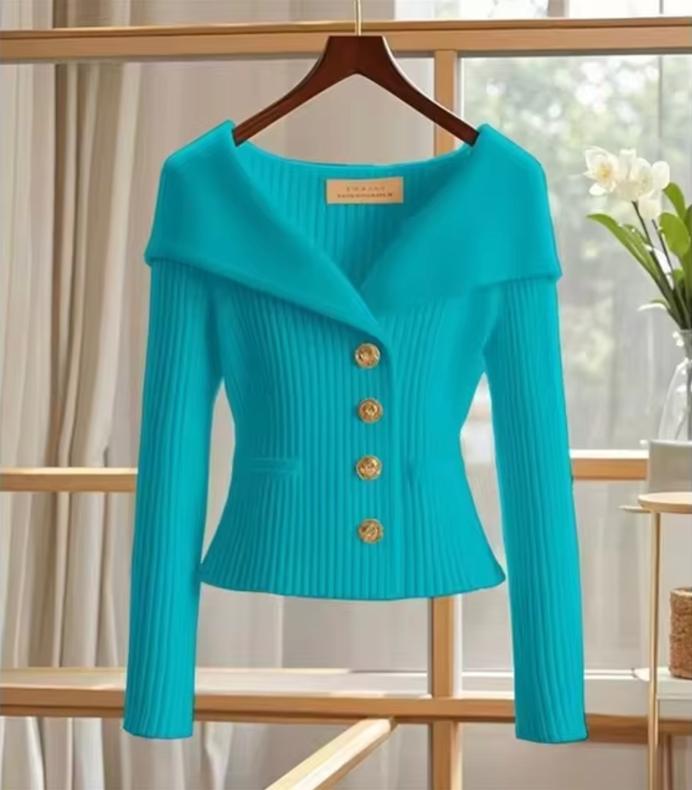 Haven – Cardigan Corto Lavorato a Maglia
