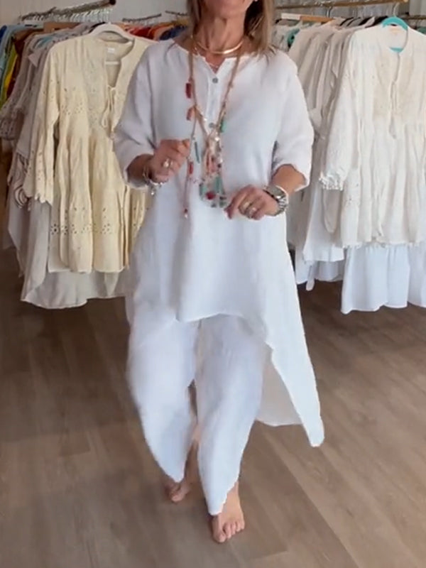Carolina - Abito Casual In Lino Da Donna