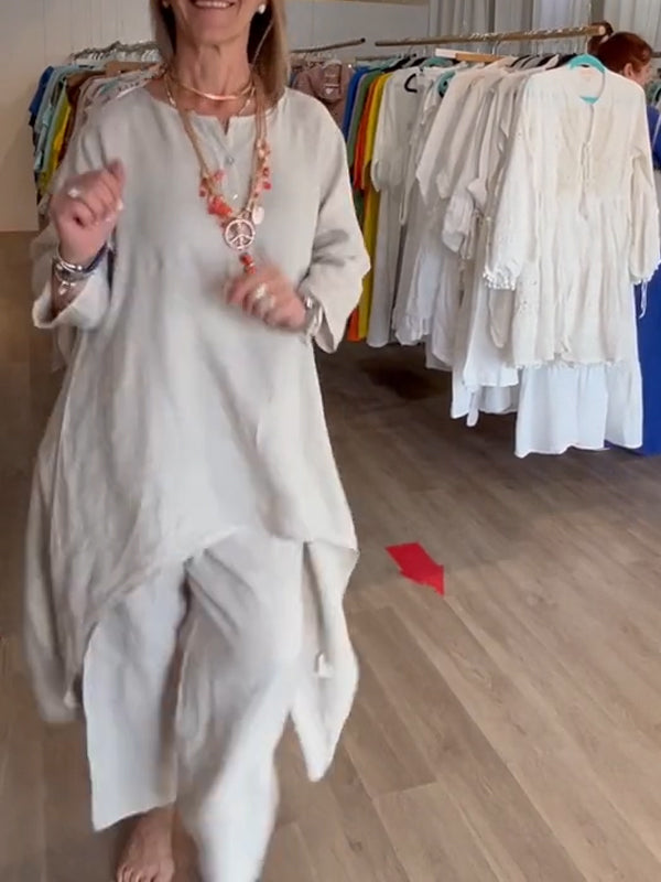 Carolina - Abito Casual In Lino Da Donna