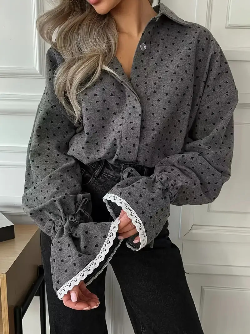 Clara - Camicia elegante a cuore per donna