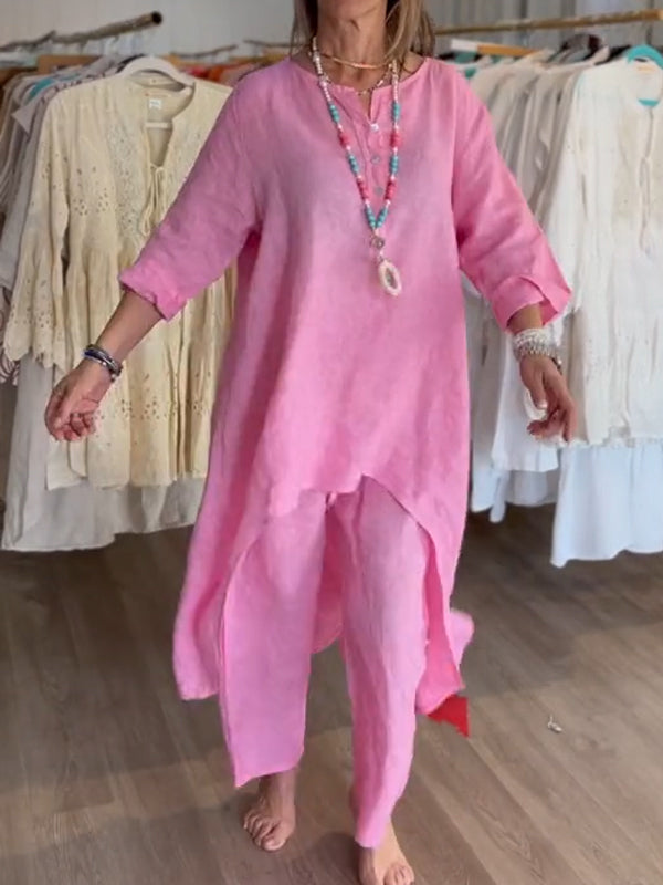 Carolina - Abito Casual In Lino Da Donna