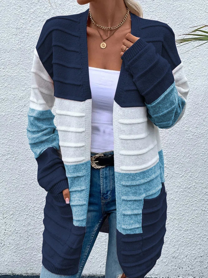 Dariela - Elegante cardigan a righe colorate