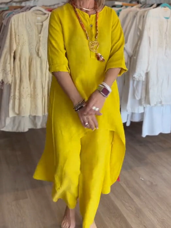 Carolina - Abito Casual In Lino Da Donna