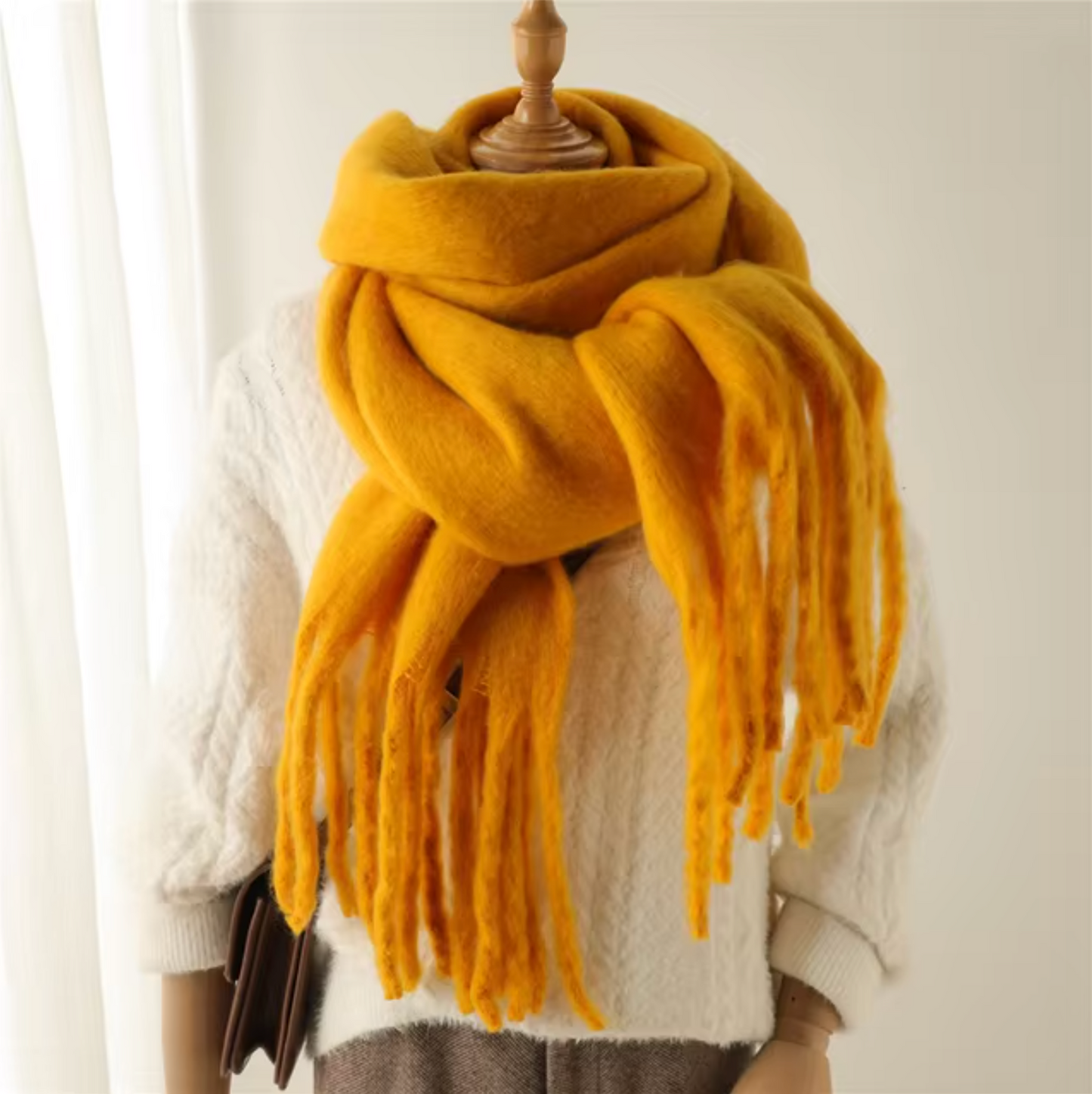 Oneka - Sciarpa invernale in cashmere