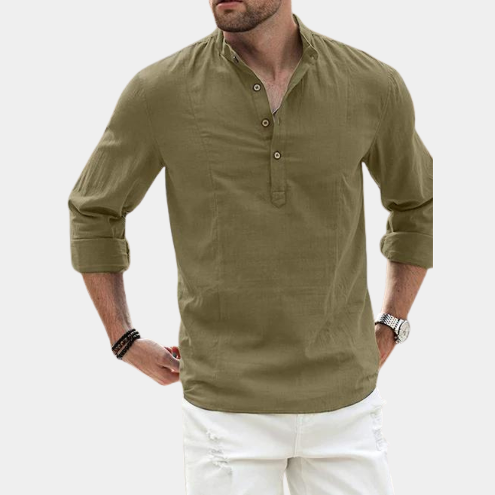 Dylan - Camicia casual con bottoni e maniche lunghe