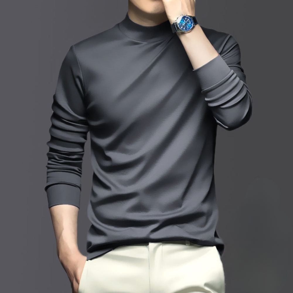 Carter - Maglia casual comoda a maniche lunghe con collo alto
