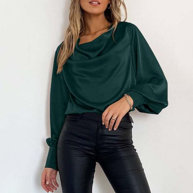 Shantelle - Elegante blusa ampia a maniche lunghe
