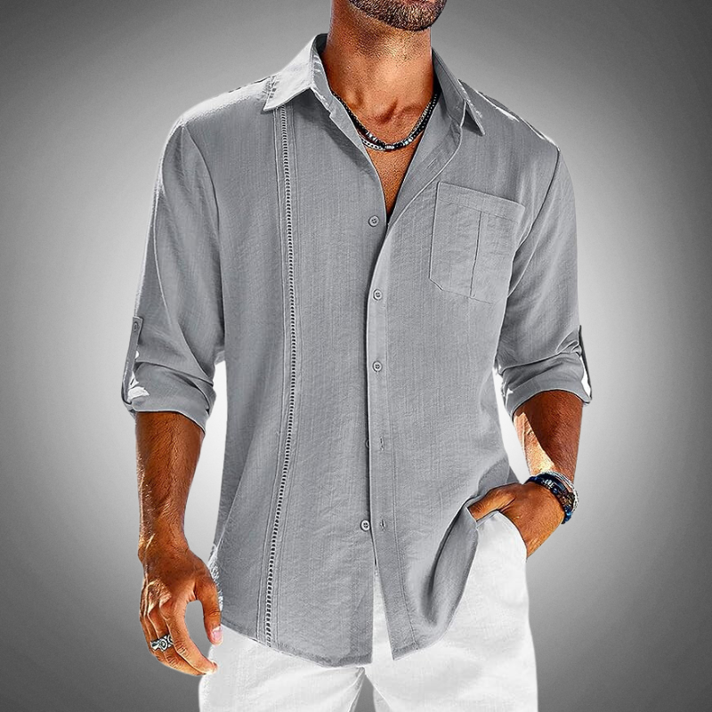 Lyndon – Polo Classico a Maniche Lunghe con Bottoni