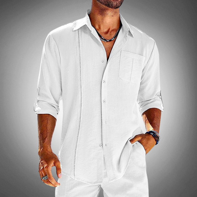 Lyndon – Polo Classico a Maniche Lunghe con Bottoni