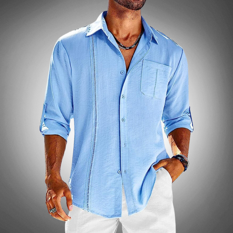 Lyndon – Polo Classico a Maniche Lunghe con Bottoni