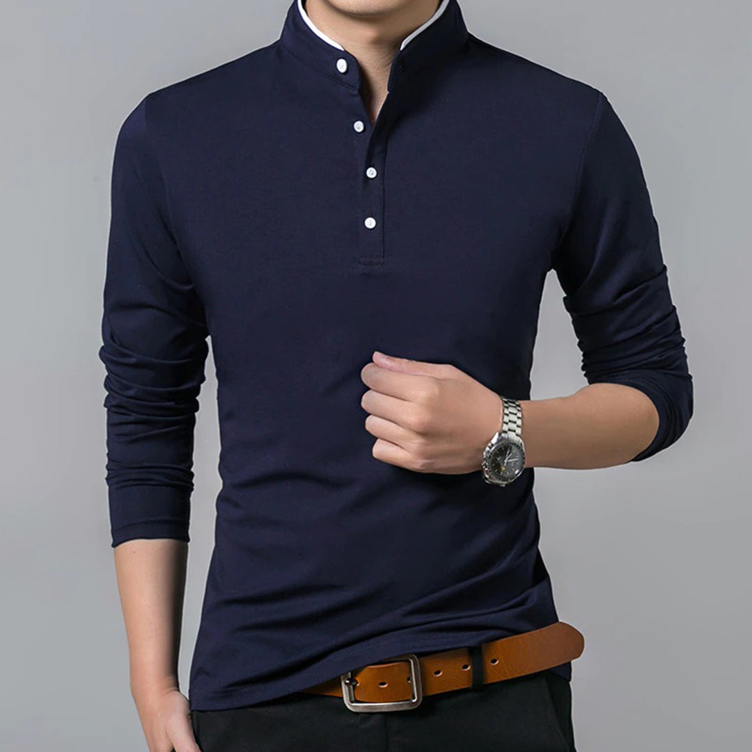 Ethan - Camicia classica elegante a maniche lunghe