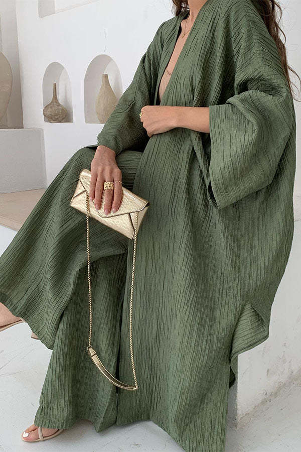 Noemi | Set di pantaloni e cardigan rilassato