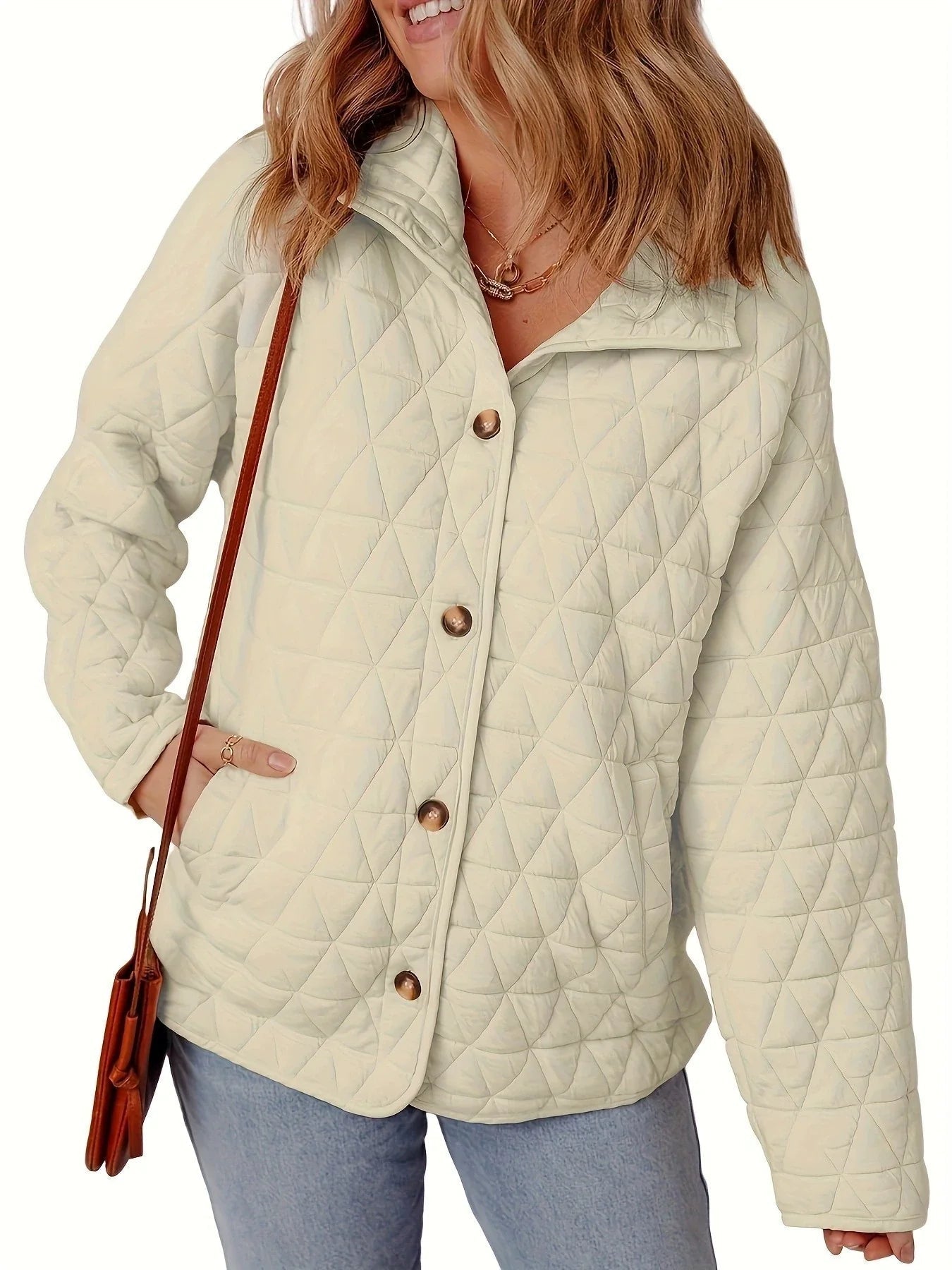 Vanesa - Elegante cappotto imbottito oversize con bottoni