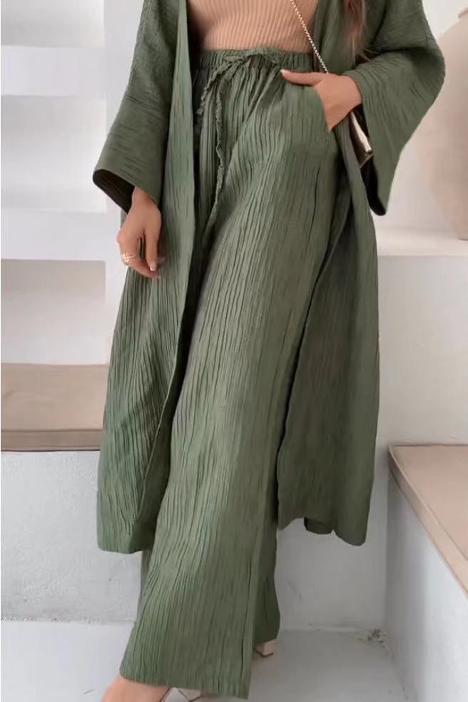 Noemi | Set di pantaloni e cardigan rilassato