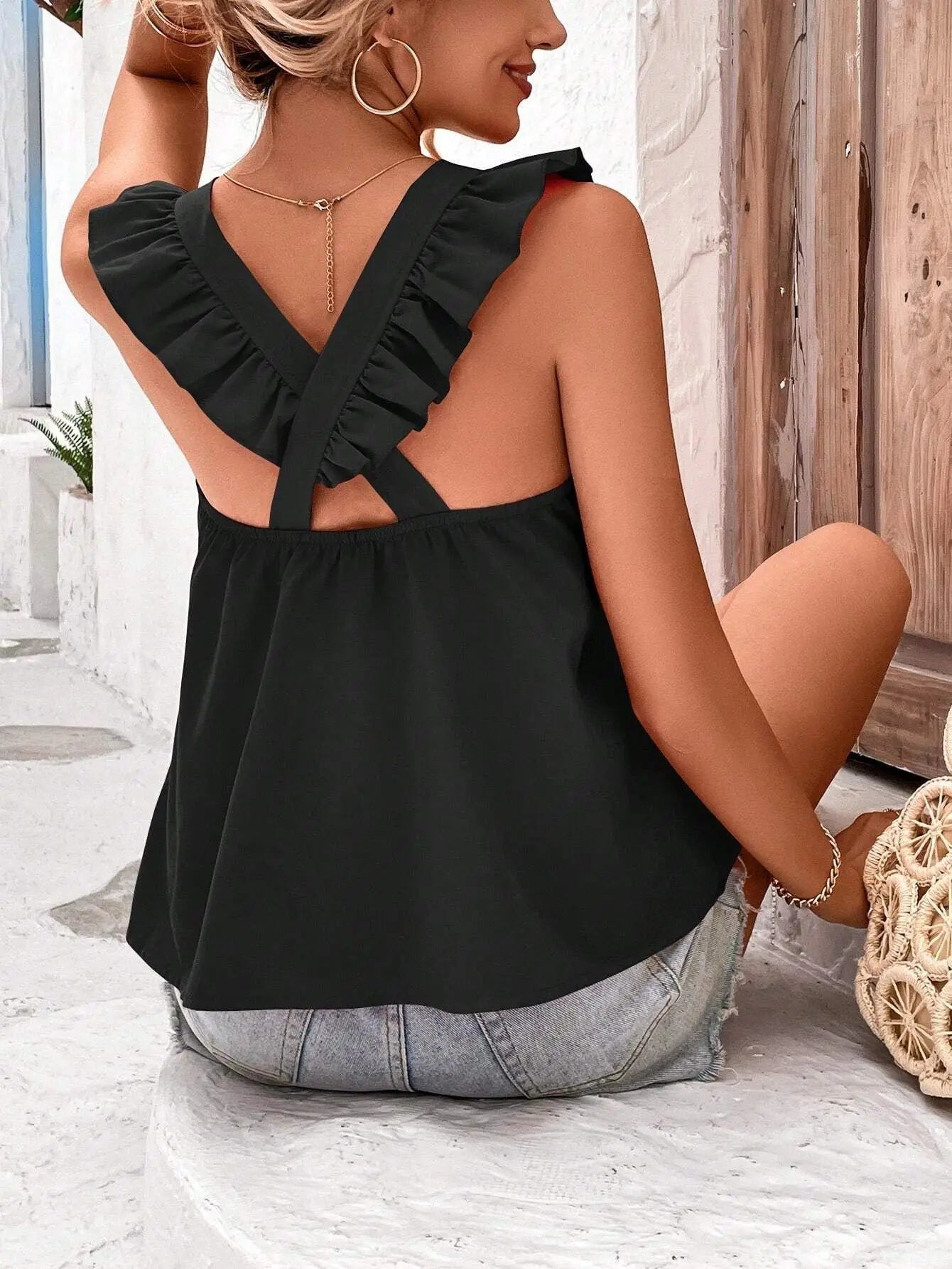 Agnes - Top incrociato moda donna