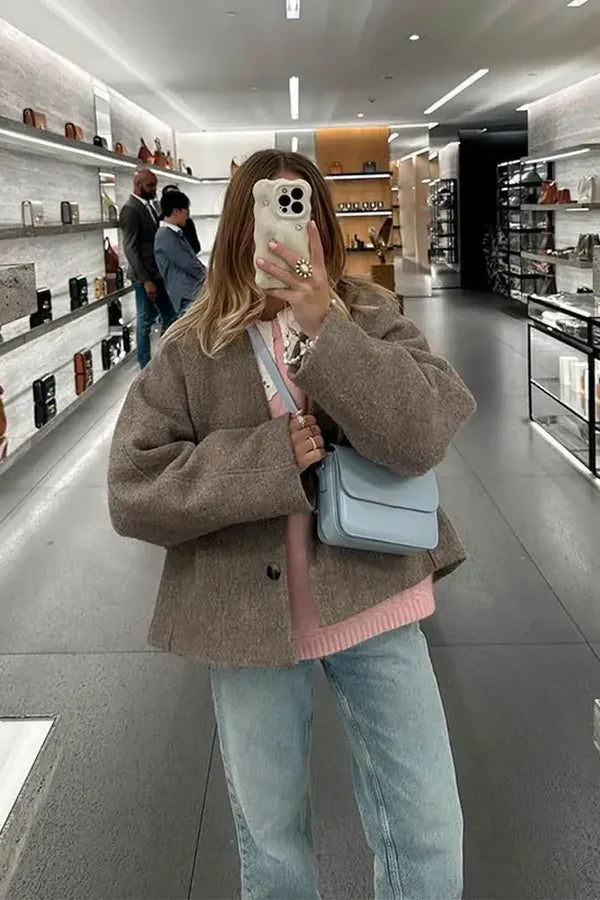 Estela - Cappotto corto oversize e accogliente