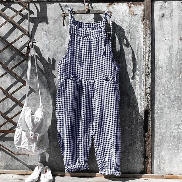 HARPER - Tuta a righe in look vintage