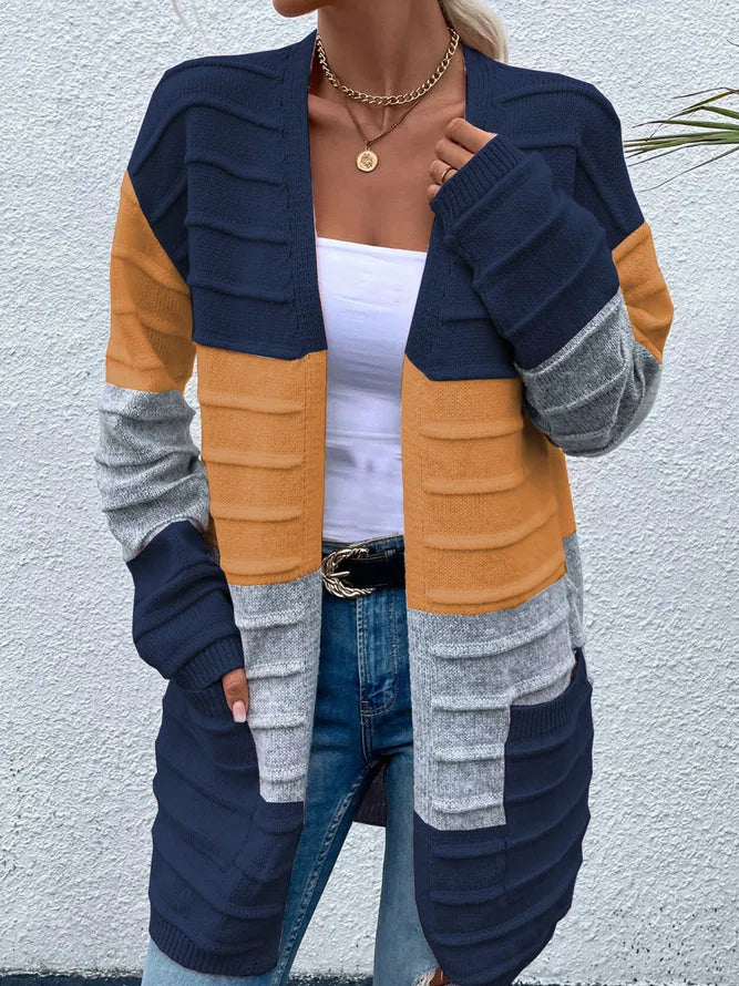 Dariela - Elegante cardigan a righe colorate