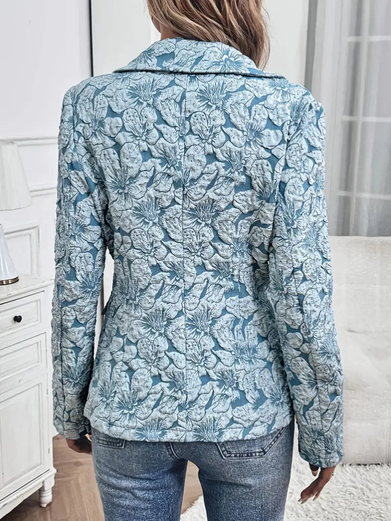 Florence - Blazer strutturato con abbottonatura frontale e revers a lancia
