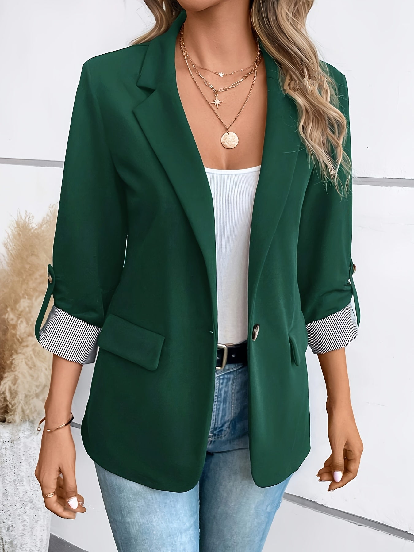 Rachelle - Elegante blazer versatile con maniche arrotolate