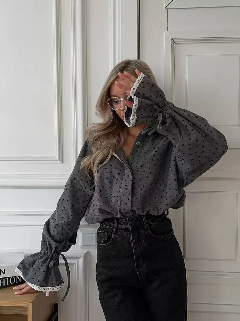Clara - Camicia elegante a cuore per donna