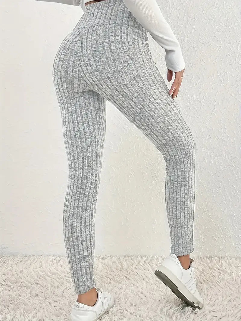 Celia - Eleganti leggings a vita alta foderati in pile per donna