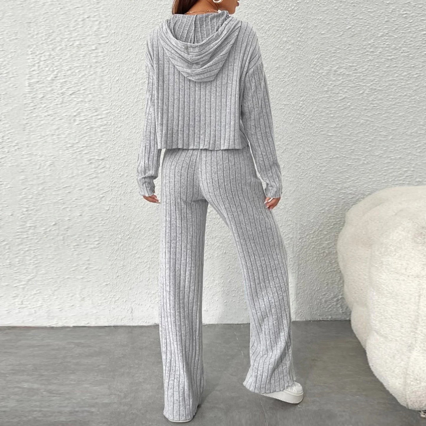 Elizabeth - Set lounge composto da felpe con cappuccio a maniche lunghe e pantaloni larghi