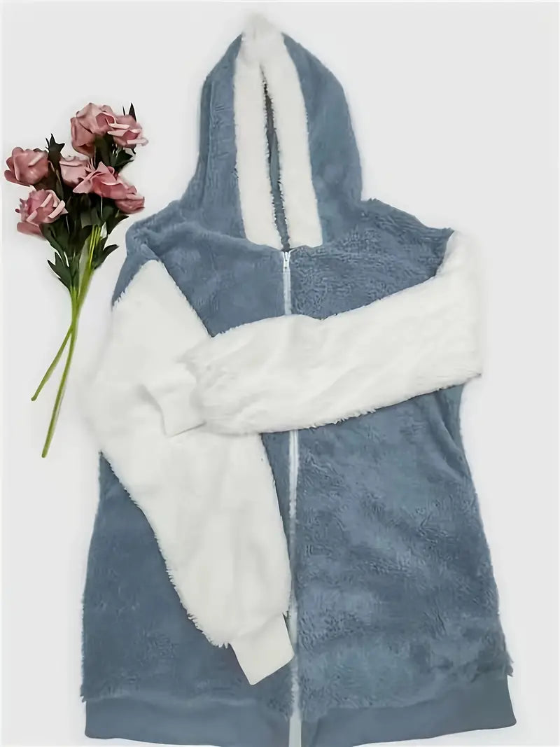 Lorane - Cappotto soffice con cappuccio