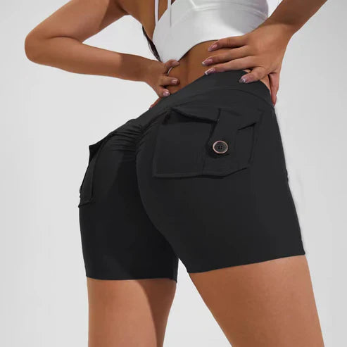 Louisa - Pantaloncini a vita alta con effetto lifting fianchi