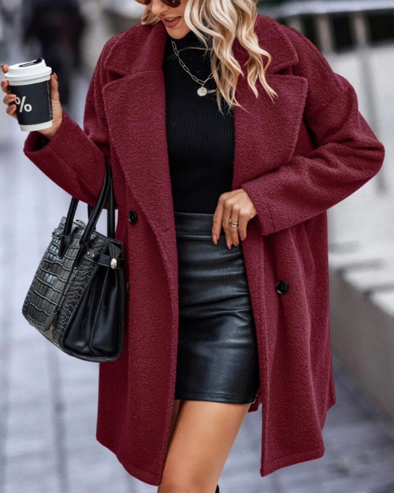 Savanna - Elegante trench lungo oversize e caldo