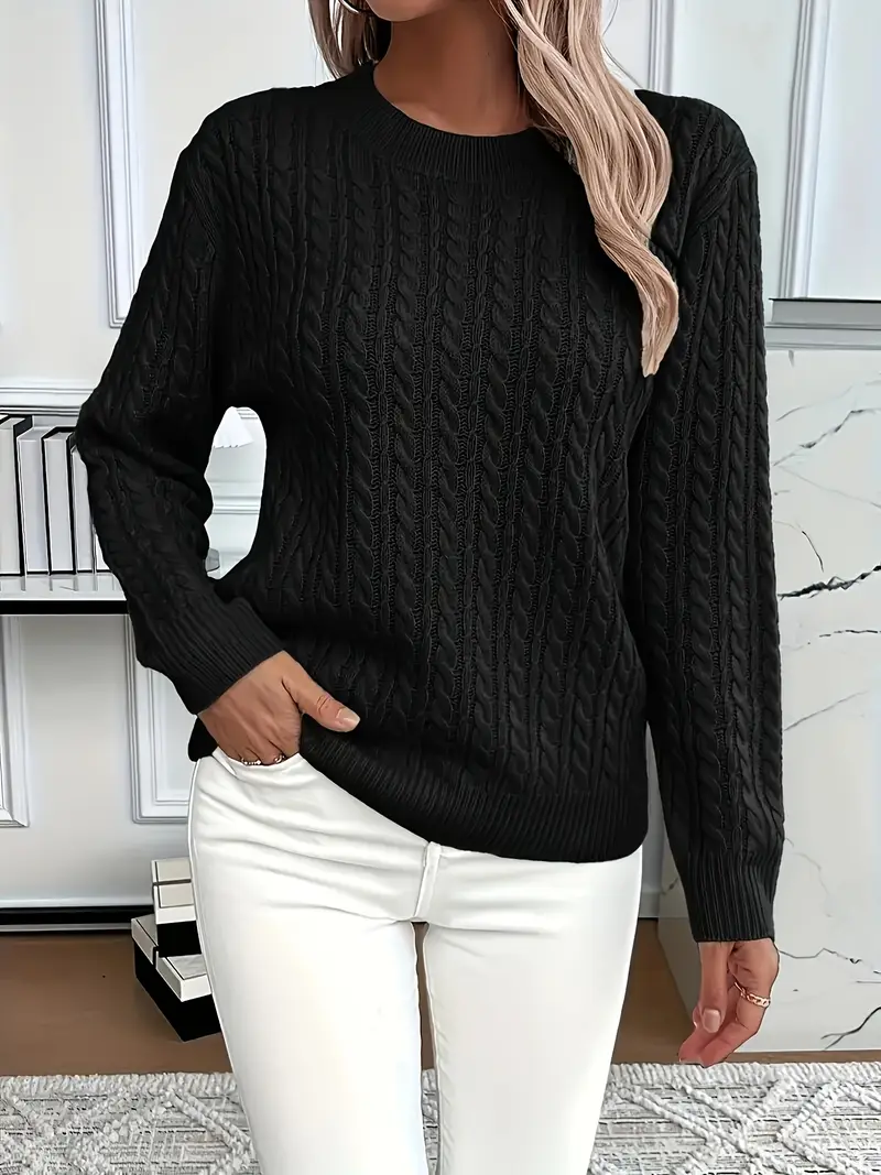 Xandra - Elegante maglione caldo in maglia